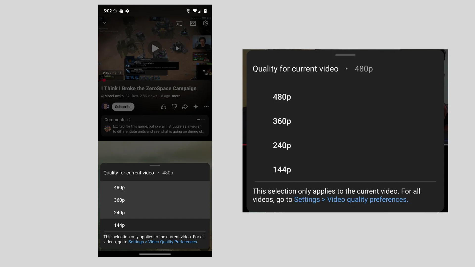 Bug no YouTube faz vídeos ficarem presos em 480p