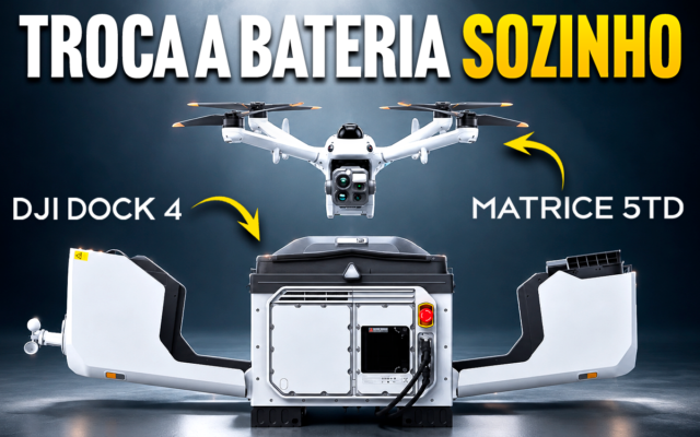 DJI Dock 4 troca SOZINHA a bateria do drone Matrice 5TD