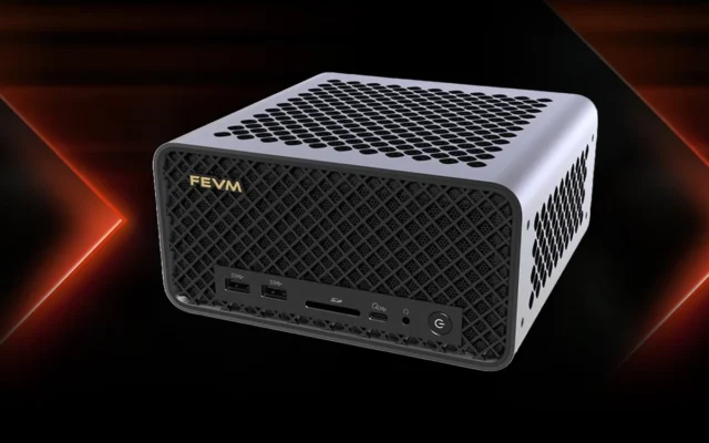 FEVM cria mini PC com RTX 5090 de notebook e CPU AMD ou Intel de desktop