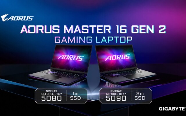 Gigabyte coloca Ryzen 9 9950HX3D e RTX 5090 em notebook gamer de 16 polegadas