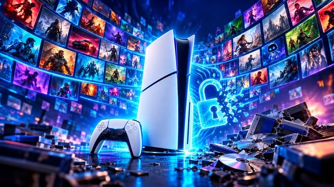 Jailbreak do PS5 libera quase 2 mil jogos grátis em meio à revolta com o fim da mídia física