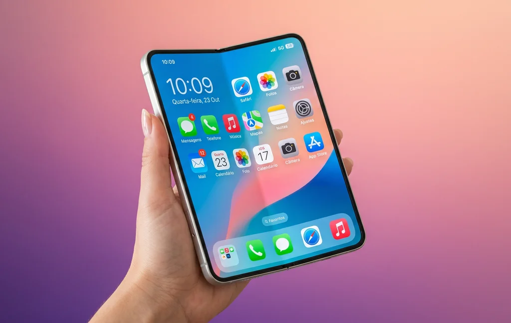 Lançamento é hoje (9): 1º celular dobrável da Apple deve se chamar "iPhone Duo"