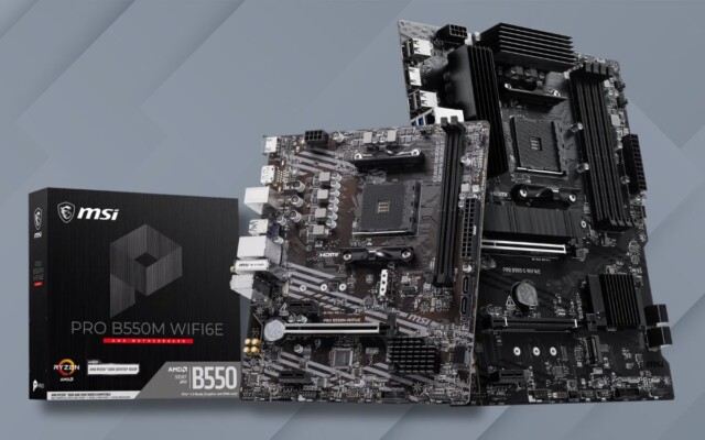 MSI expande linha PRO B550 de placas-mãe com novos modelos AM4