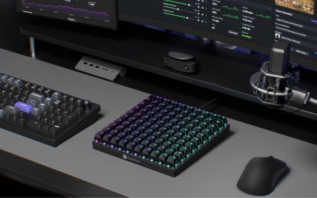Novo teclado enorme para macros da Keychron vem com 100 teclas