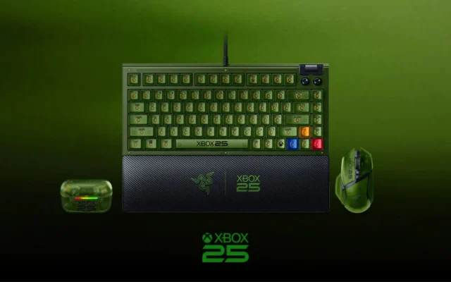 Razer apresenta nova linha de periféricos temáticos para celebrar 25 anos do Xbox