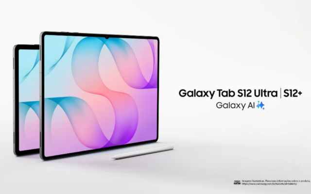 Samsung lança linha Galaxy Tab S12 com bateria de até 23 horas de duração