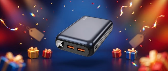 Sem bateria nunca mais! Power Bank de 20.000 mAh da Geonav entra em promoção hoje