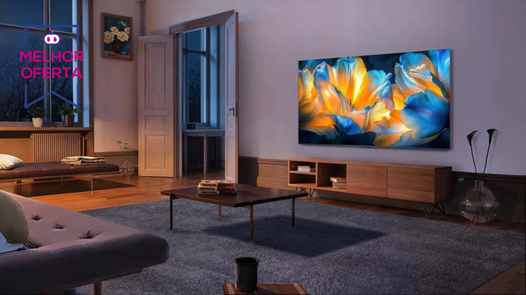 TV TCL C6K com painel MiniLED de 55” cai quase R$ 1 mil no Magalu